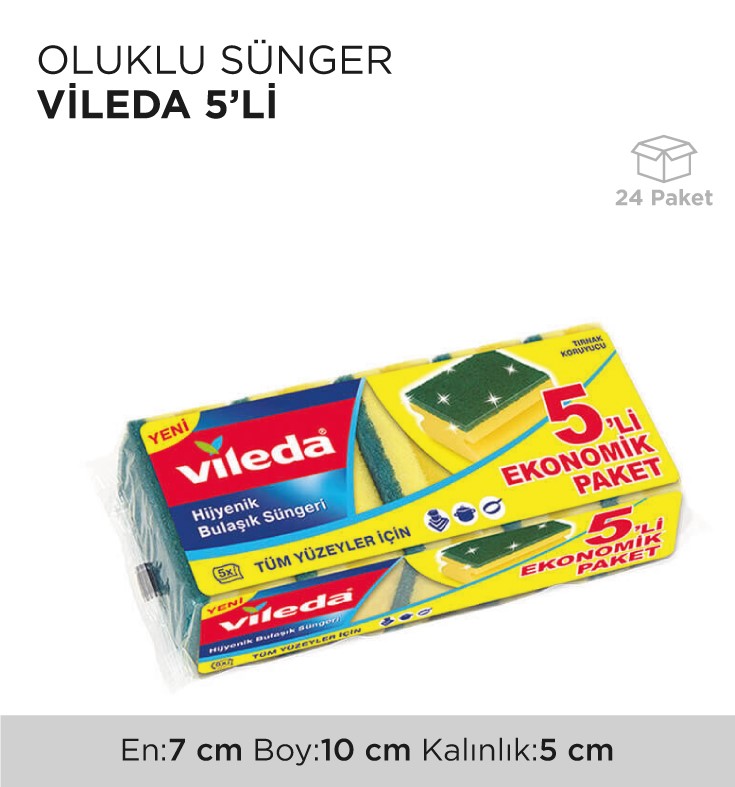 OLUKLU SÜNGER VİLEDA 5'Lİ