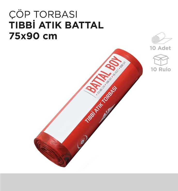 ÇÖP TORBASI TIBBİ ATIK BATTAL 75x90CM