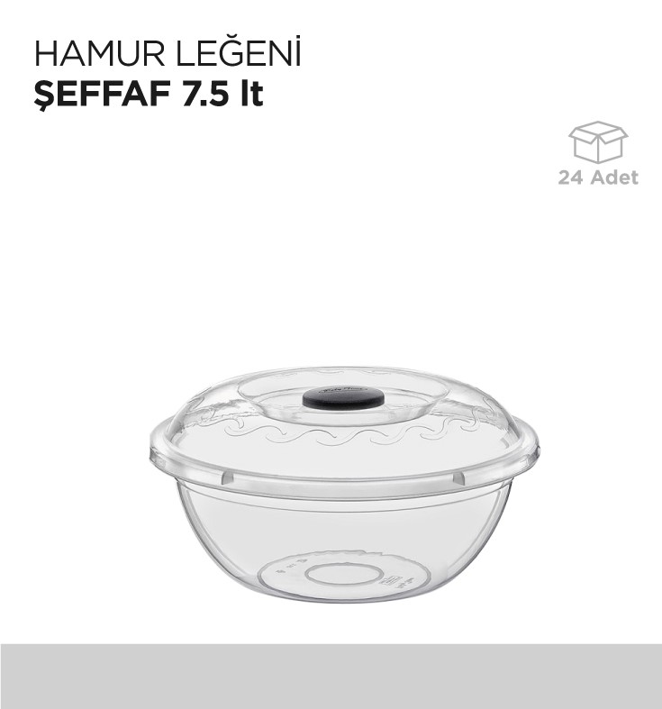 HAMUR LEĞENİ ŞEFFAF 7.5LT