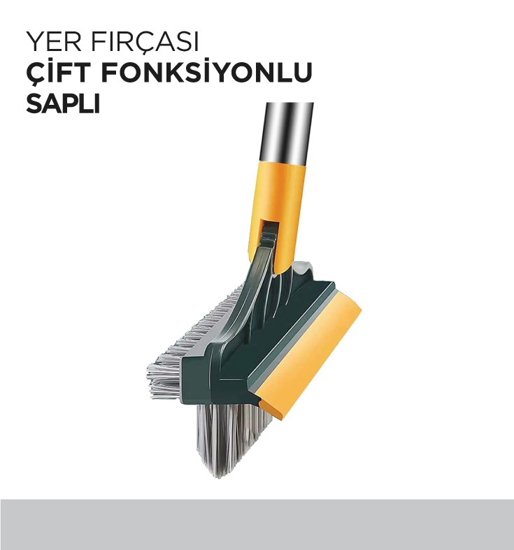 YER FIRÇASI ÇİFT FONKSİYONLU SAPLI