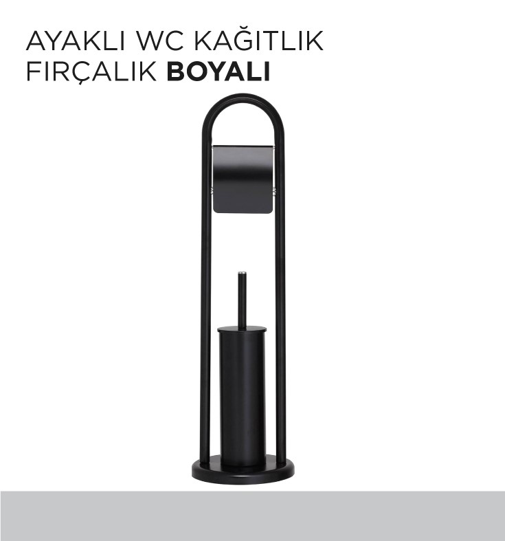 AYAKLI WC KAĞITLIK FIRÇALIK BOYALI