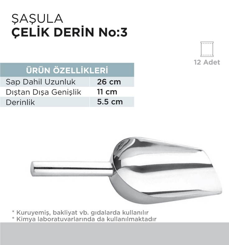 ŞAŞULA ÇELİK DERİN NO 3