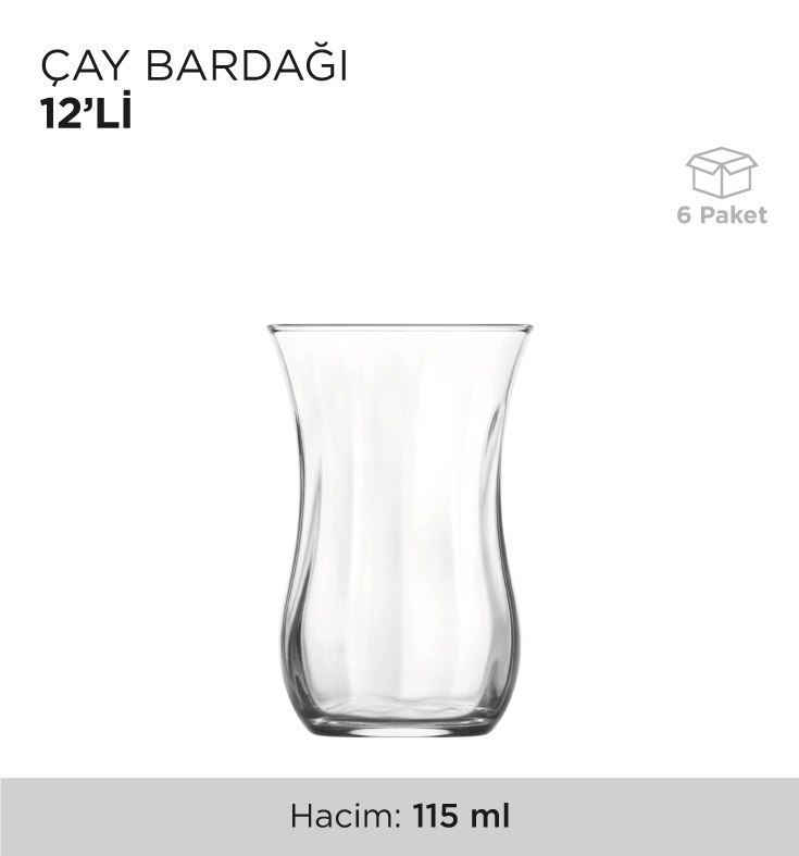 ÇAY BARDAĞI 12'Lİ