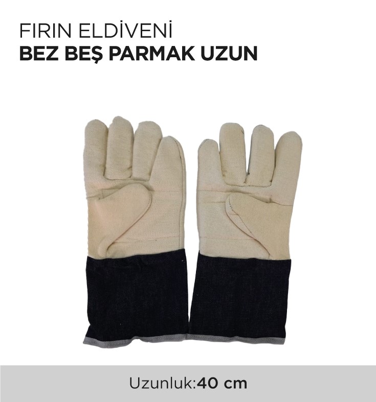 FIRIN ELDİVENİ BEZ BEŞ PARMAK UZUN