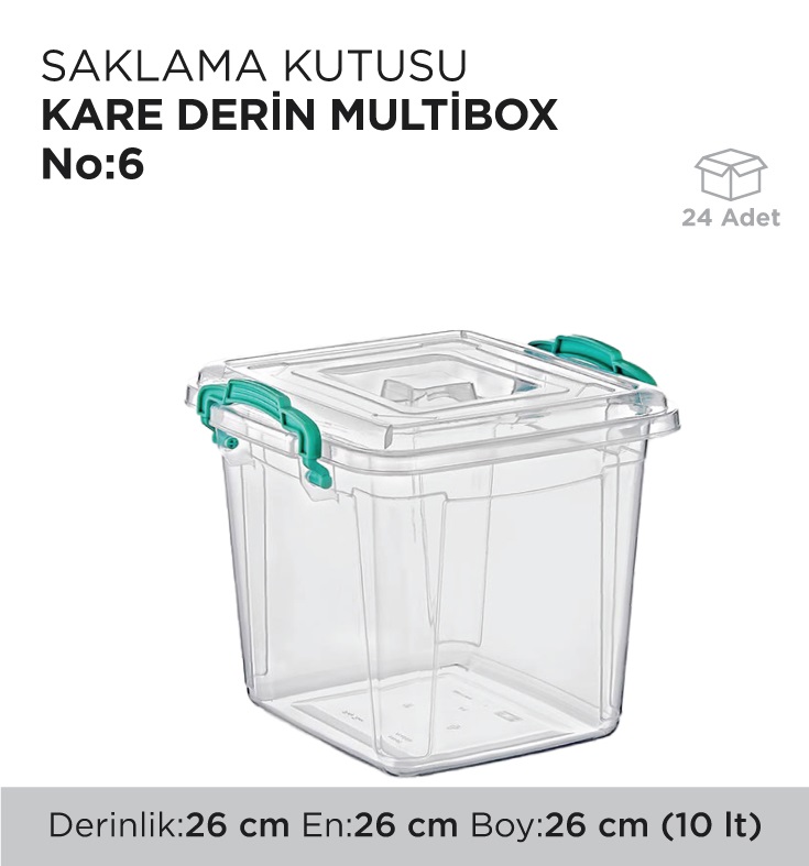 SAKLAMA KUTUSU KARE DERİN MULTİBOX NO 6