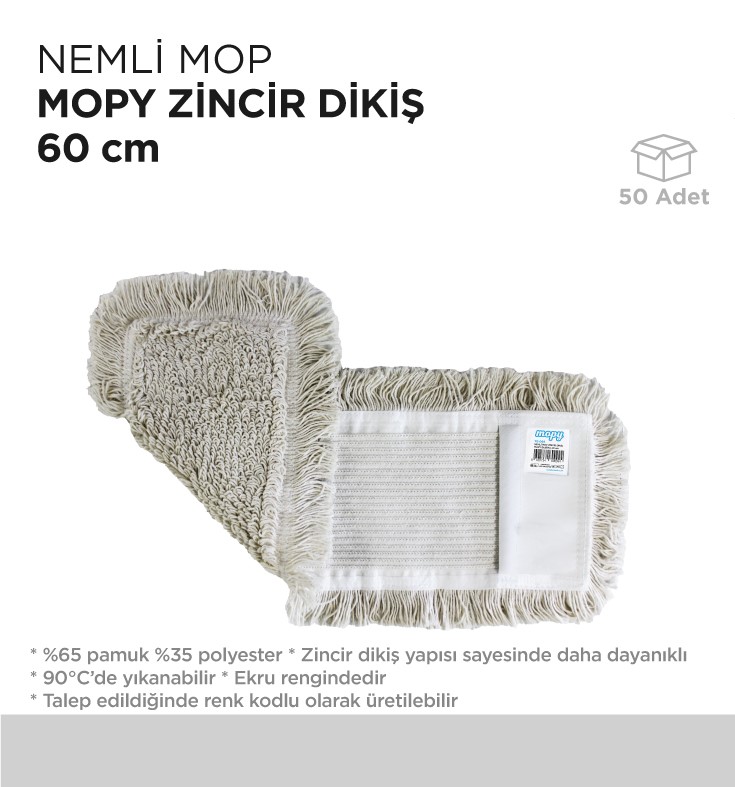 NEMLİ MOP MOPY ZİNCİR DİKİŞ 60CM