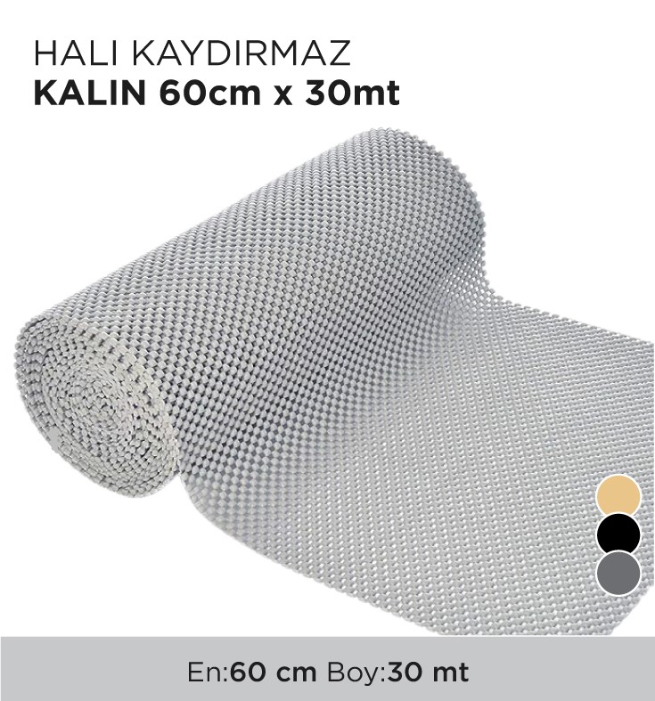 HALI KAYDIRMAZ KALIN 60CM x 30MT