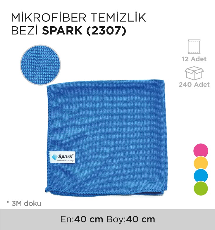 MİKROFİBER TEMİZLİK BEZİ SPARK (2307)