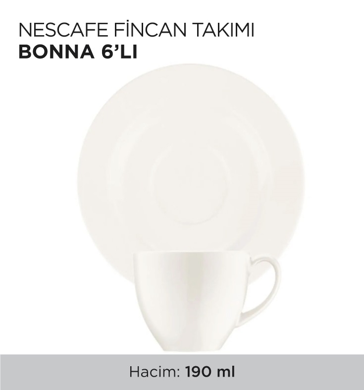 NESCAFE FİNCAN TAKIMI BONNA 6'LI