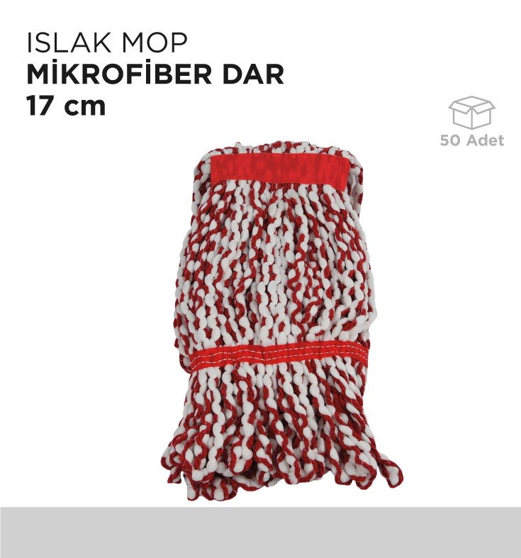 ISLAK MOP MİKROFİBER DAR 17CM