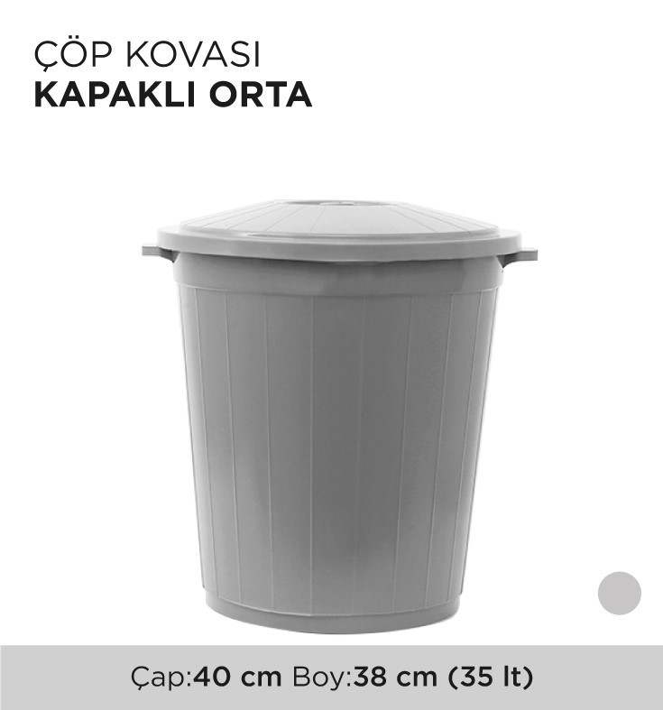 ÇÖP KOVASI KAPAKLI ORTA