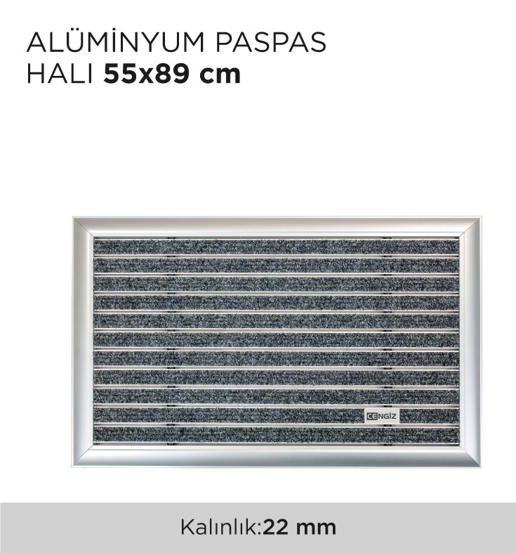 ALÜMİNYUM PASPAS HALI 55x89CM