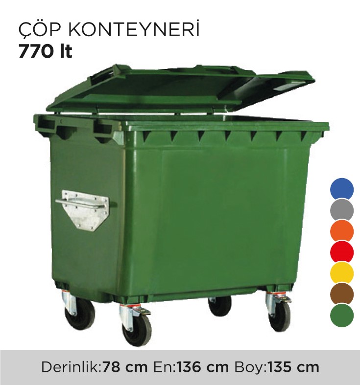 ÇÖP KONTEYNERİ 770LT