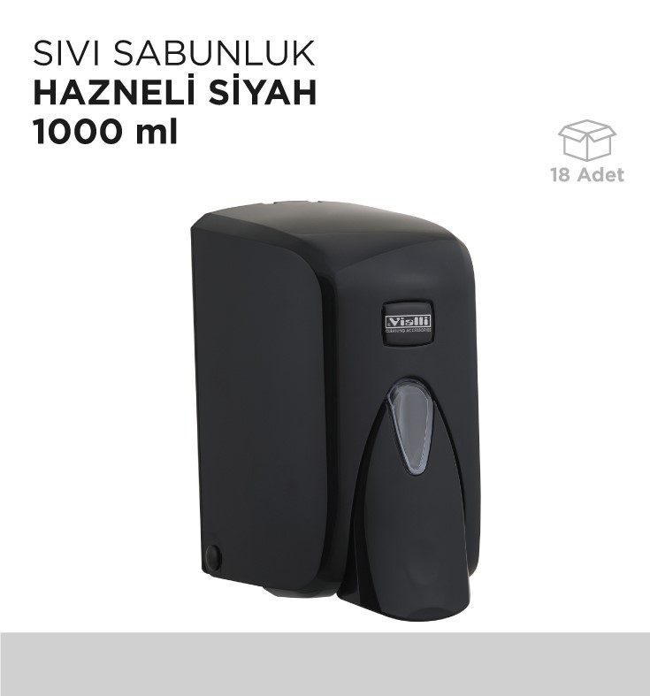 SIVI SABUNLUK HAZNELİ SİYAH 1000ML