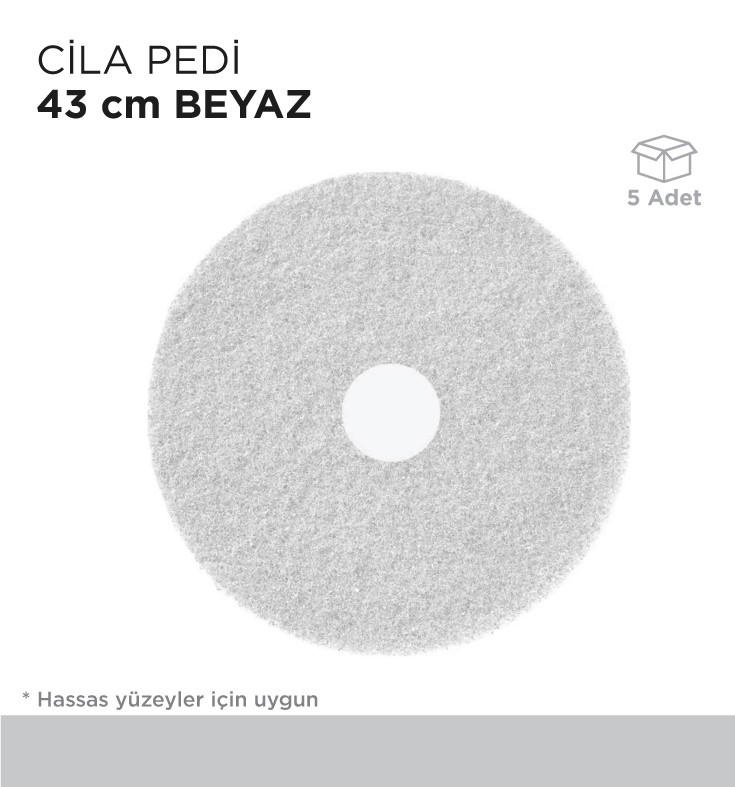 CİLA PEDİ 43CM BEYAZ