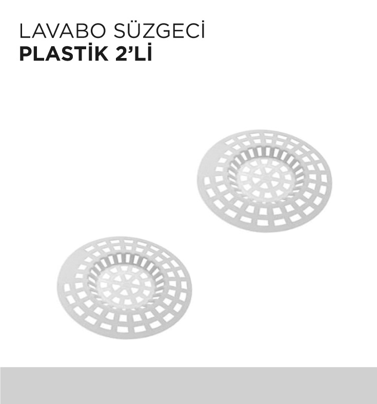 LAVABO SÜZGECİ PLASTİK 2'Lİ