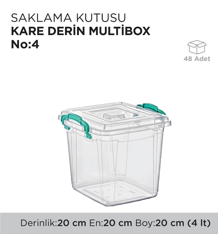 SAKLAMA KUTUSU KARE DERİN MULTİBOX NO 4