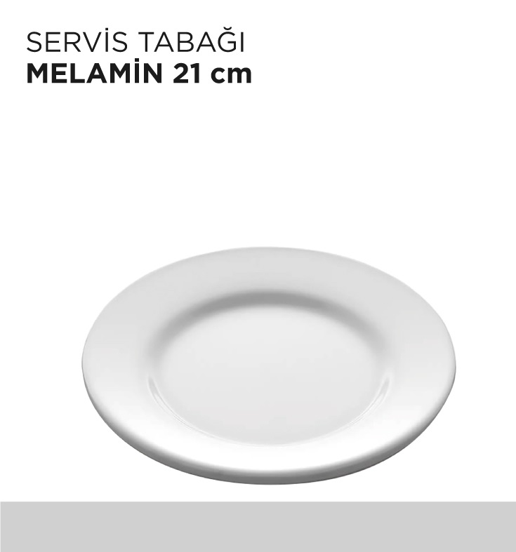 SERVİS TABAĞI MELAMİN  21CM