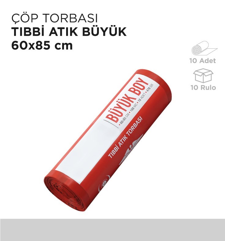 ÇÖP TORBASI TIBBİ ATIK BÜYÜK 60x85CM