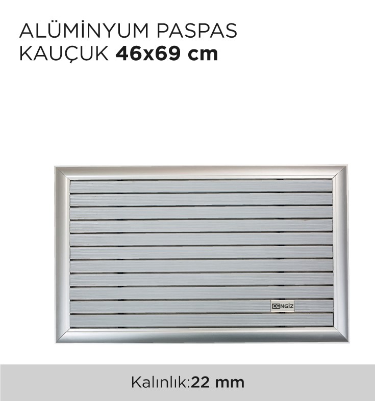 ALÜMİNYUM PASPAS KAUÇUK 46x69CM