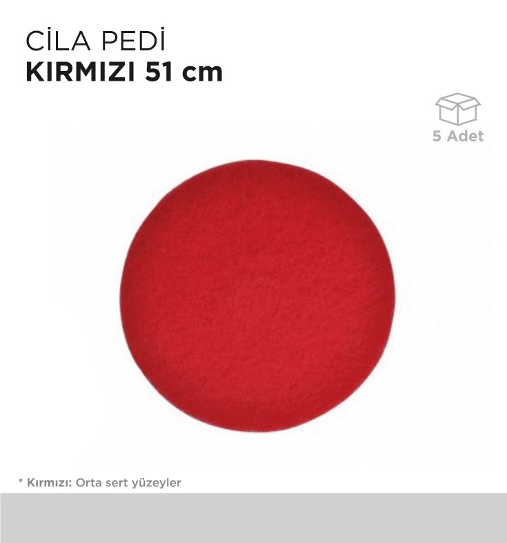 CİLA PEDİ 51CM KIRMIZI