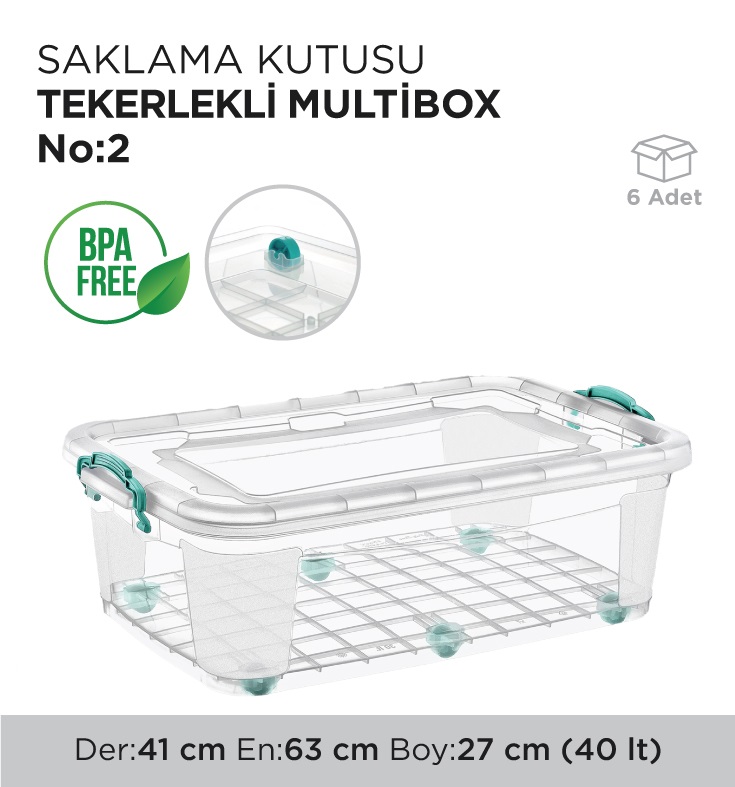 SAKLAMA KUTUSU TEKERLEKLİ MULTİBOX NO 2