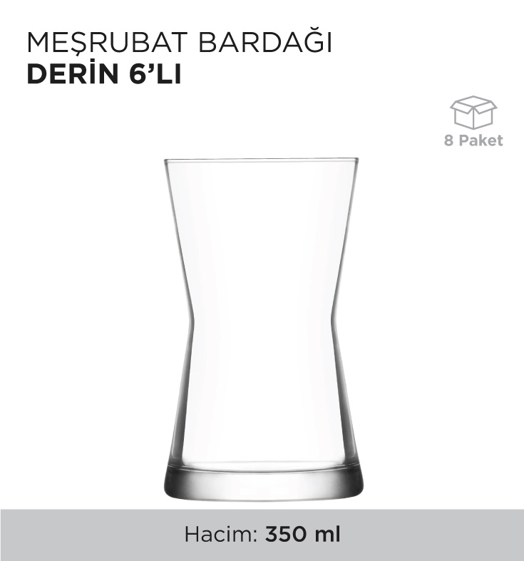 MEŞRUBAT BARDAĞI DERİN 6'LI