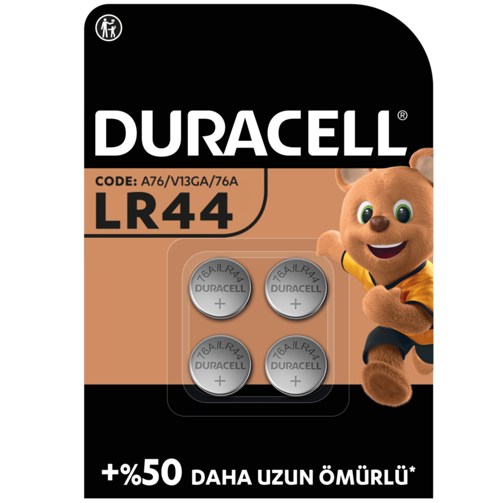 DURACELL ÖZEL LR44 ALKALİN DÜĞME PİL