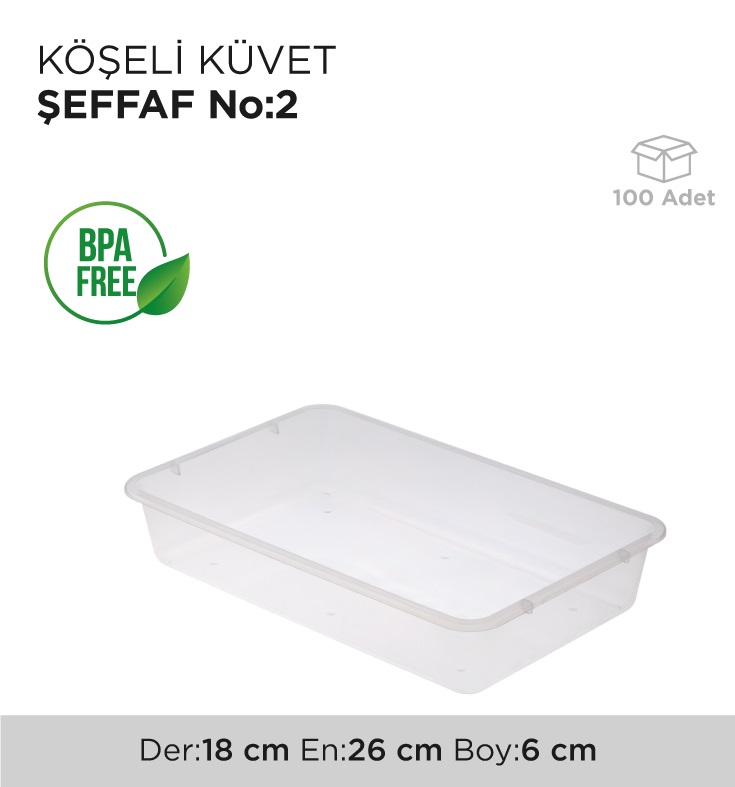 KÖŞELİ KÜVET ŞEFFAF NO 2