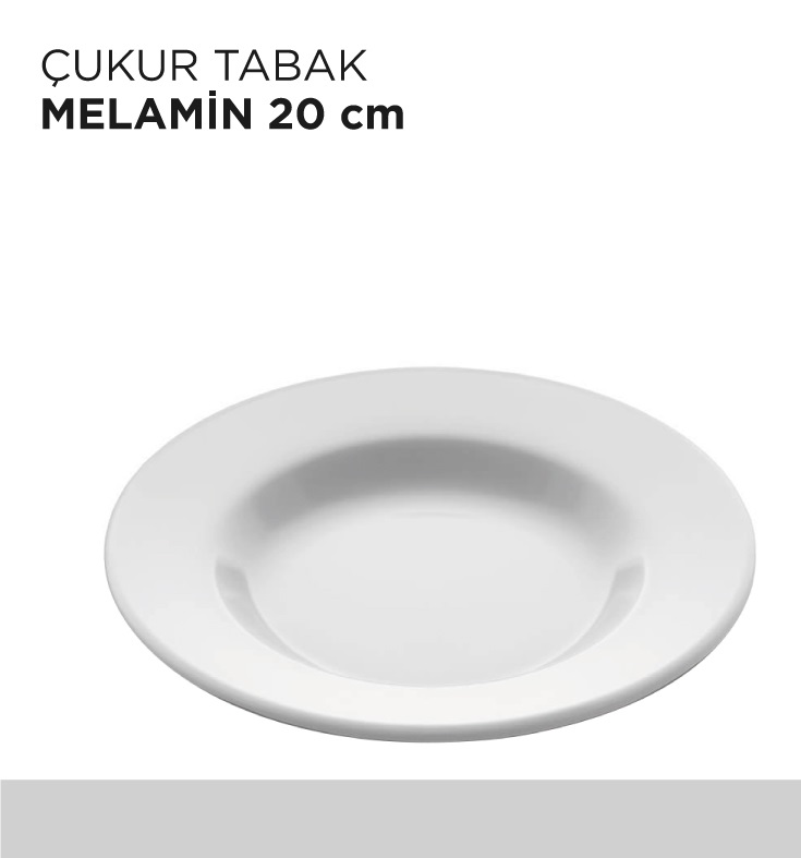 ÇUKUR TABAK MELAMİN 20CM