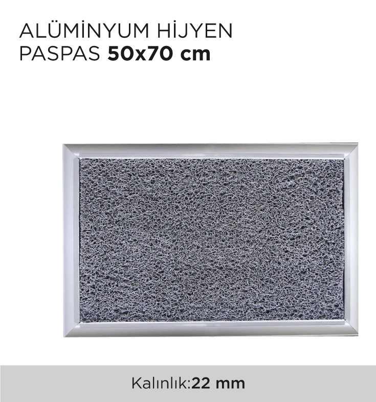 ALÜMİNYUM HİJYEN PASPAS 50x70CM