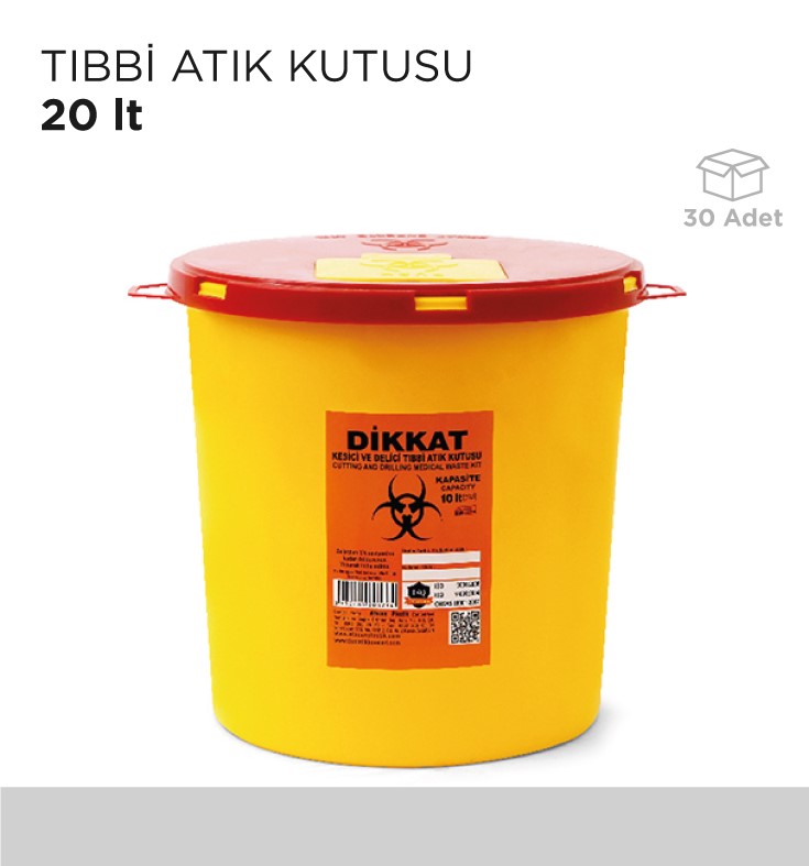 TIBBİ ATIK KUTUSU 20LT