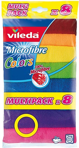 VİLEDA COLORS 8'Lİ MİKROFİBER BEZ