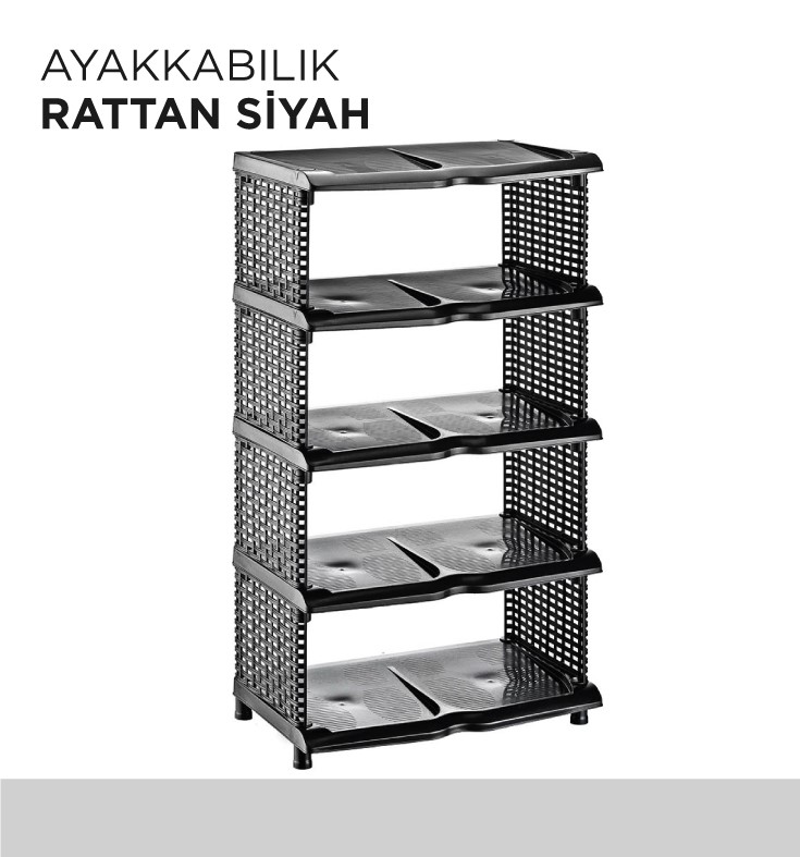 AYAKKABILIK RATTAN SİYAH