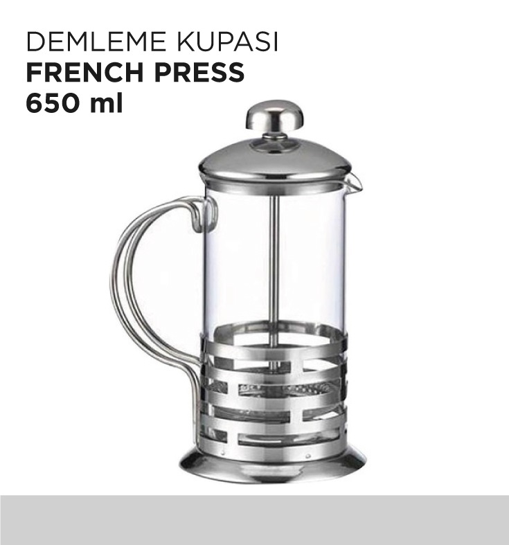 DEMLEME KUPASI FRENCH PRESS 650ML