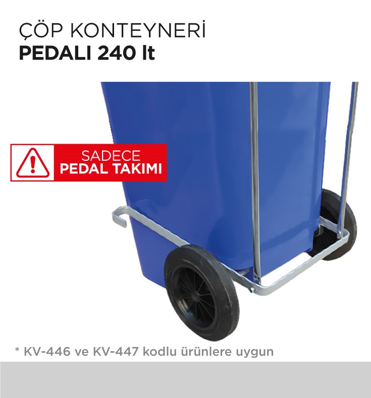 ÇÖP KONTEYNERİ PEDALI 240LT