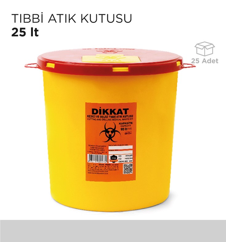 TIBBİ ATIK KUTUSU 25LT