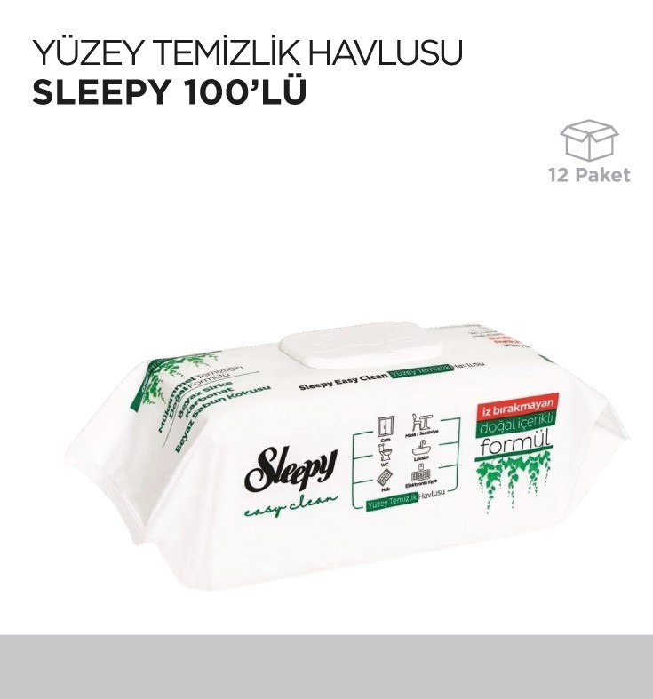 YÜZEY TEMİZLİK HAVLUSU SLEEPY 100'LÜ