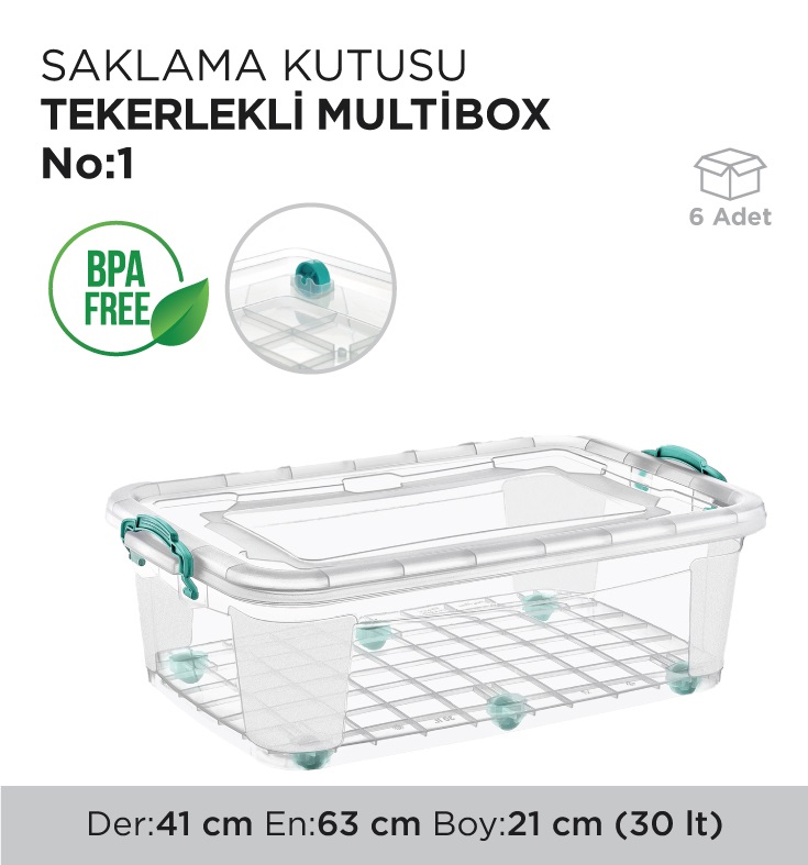 SAKLAMA KUTUSU TEKERLEKLİ MULTİBOX NO 1