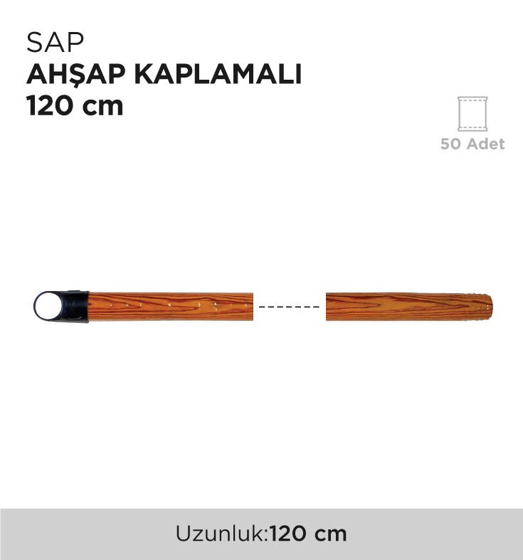 SAP AHŞAP KAPLAMALI 120CM