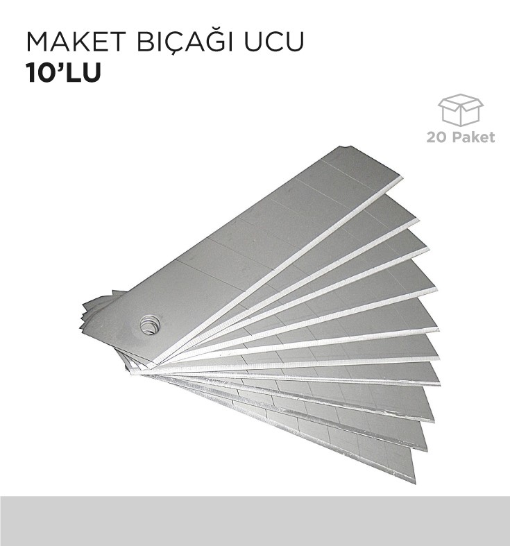 MAKET BIÇAĞI UCU 10'LU