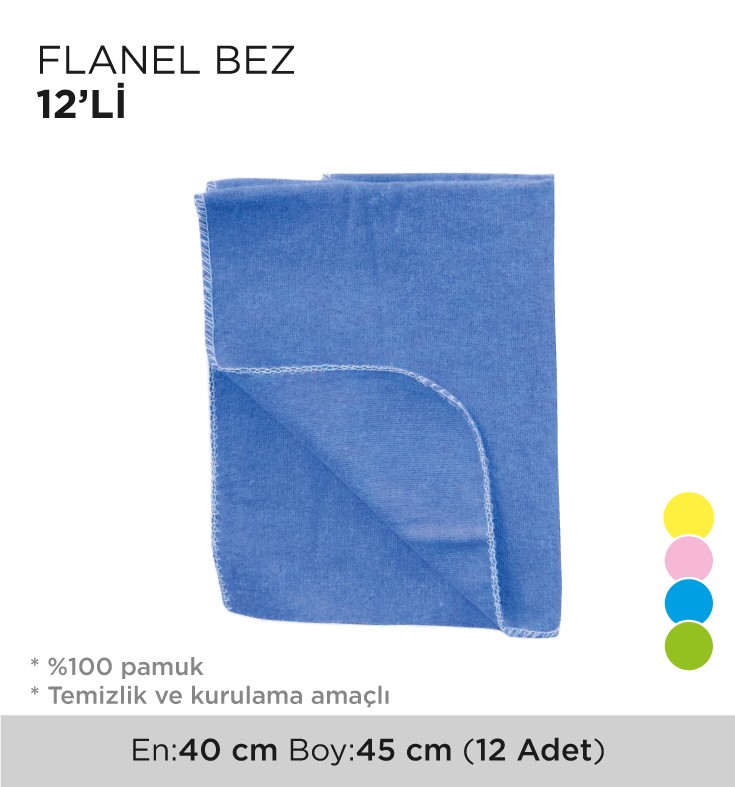 FLANEL BEZ 12'Lİ