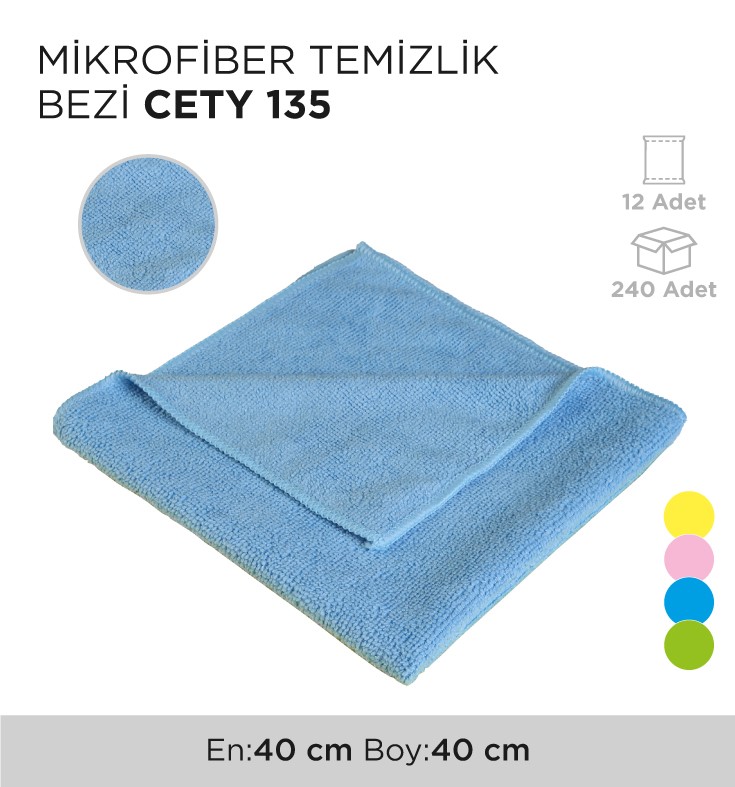 MİKROFİBER TEMİZLİK BEZİ CETY 135