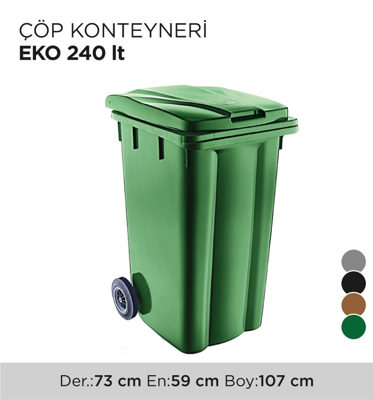 ÇÖP KONTEYNERİ EKO 240LT