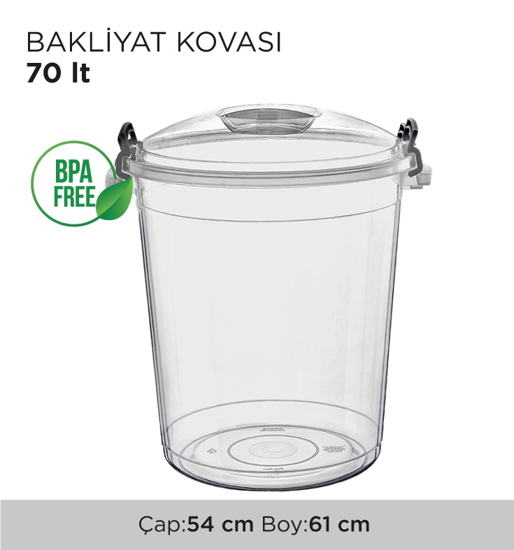 BAKLİYAT KOVASI 70LT