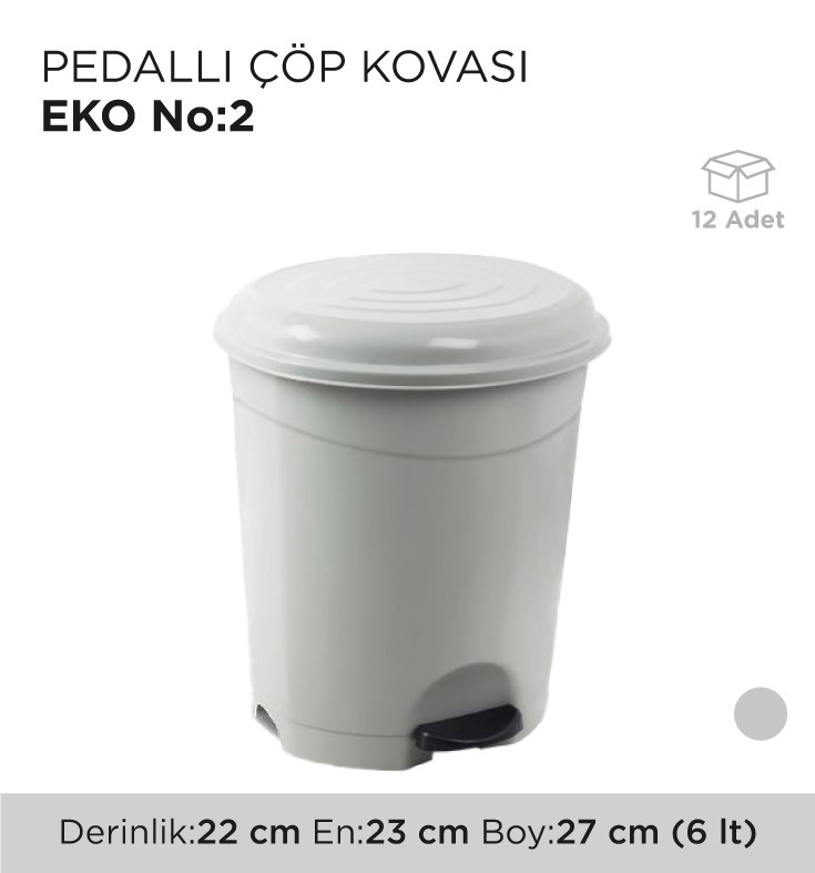 PEDALLI ÇÖP KOVASI EKO NO 2