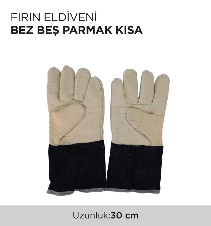 FIRIN ELDİVENİ BEZ BEŞ PARMAK KISA