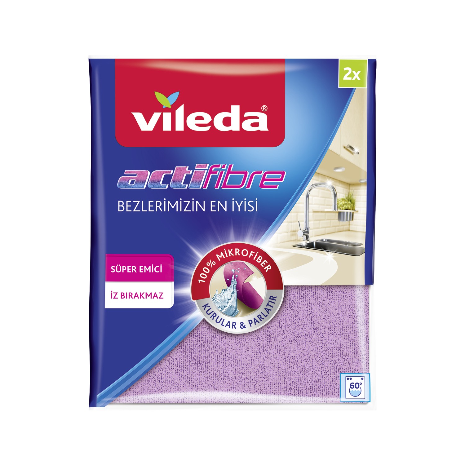 VİLEDA AKTİFİBER BEZ 2'Lİ