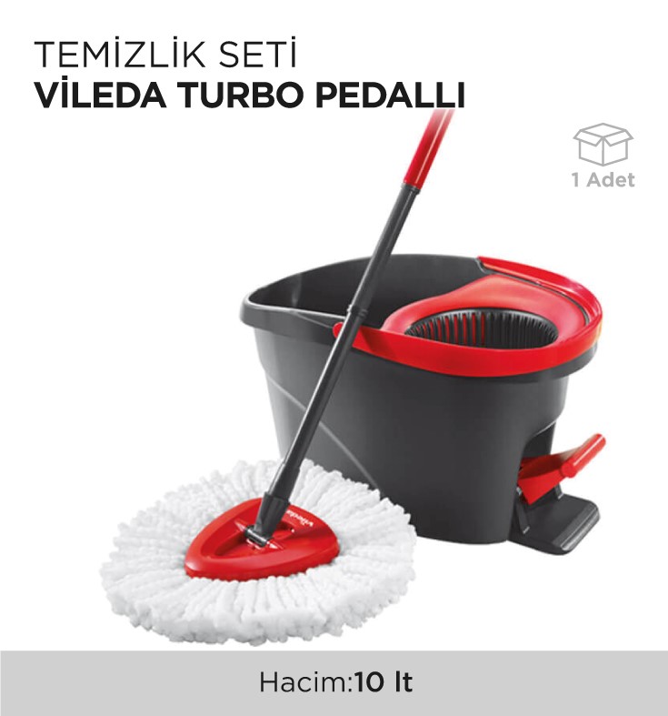 TEMİZLİK SETİ VİLEDA TURBO PEDALLI