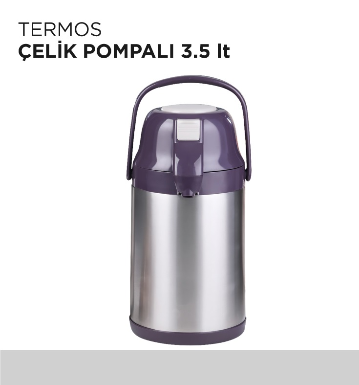 TERMOS ÇELİK POMPALI 3.5LT